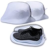 AJOXEL Paquete de 3 Bolsas de Lavado para Zapatos- Saco Lavadora para Lavar Zapatillas Malla Bolsas para la Colada…